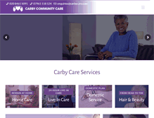 Tablet Screenshot of carbycare.com